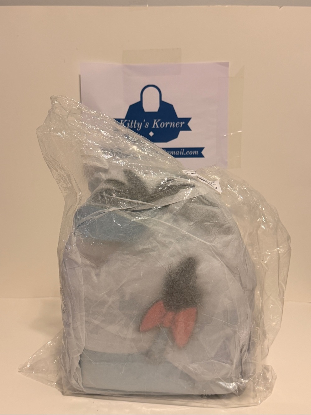 NWT Loungefly Disney Eeyore Mini Backpack Blue/Gray Adjustable Strap Charm